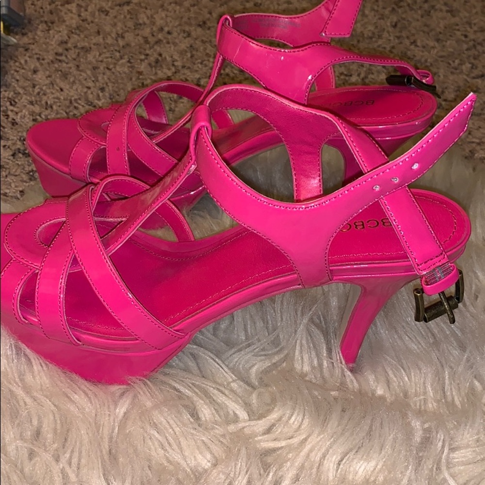 Hot pink heels